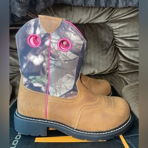 Ariat Fat Baby Real Tree Steel Toe Cowboy Boots